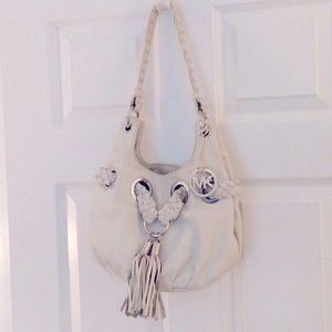 Michael Kors Bucket White Handbag